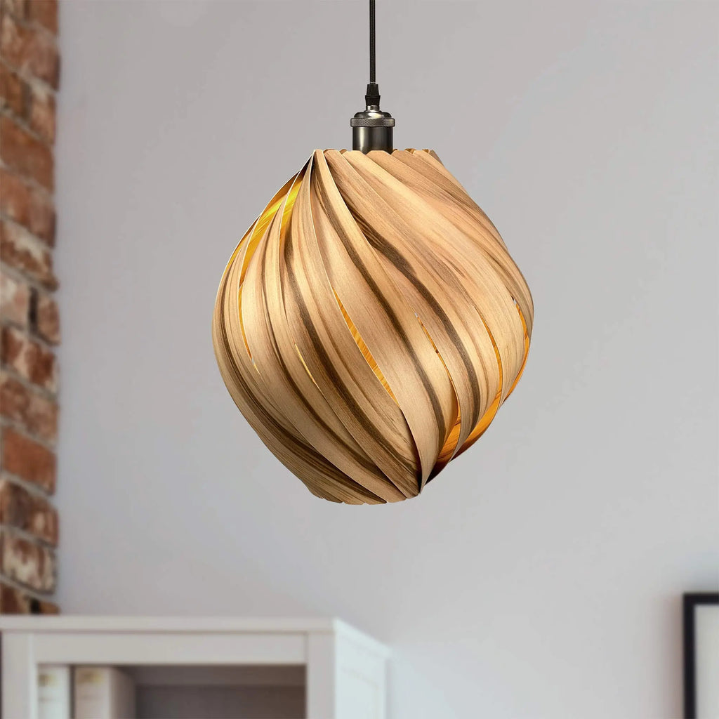 Pendant lamp 'Ardere' made from amber tree Gofurnit