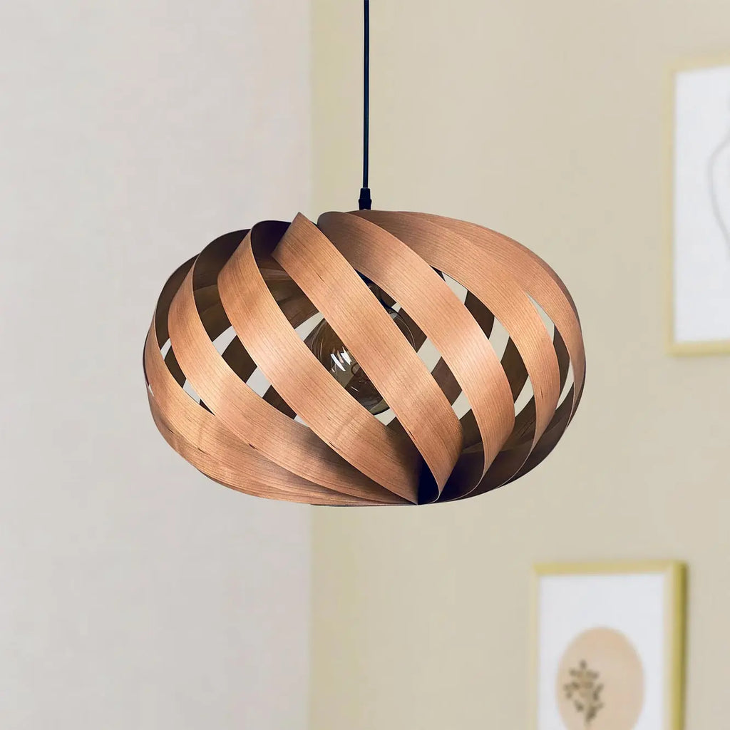 Pendant lamp 'Serentia' made of cherry wood 55 cm Gofurnit