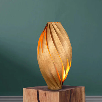 Floor lamp 'Ardere' made of cherry wood 50 cm Gofurnit