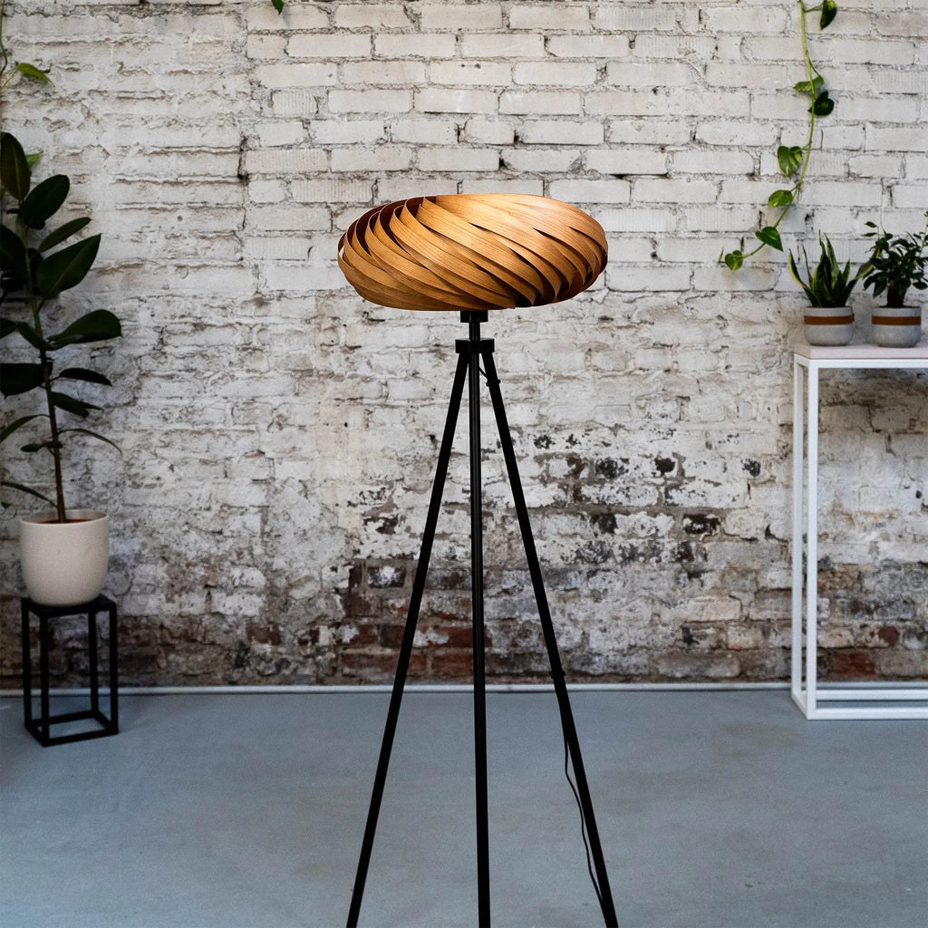 Floor lamp 'Veneria' made of cherry wood 50 cm Gofurnit