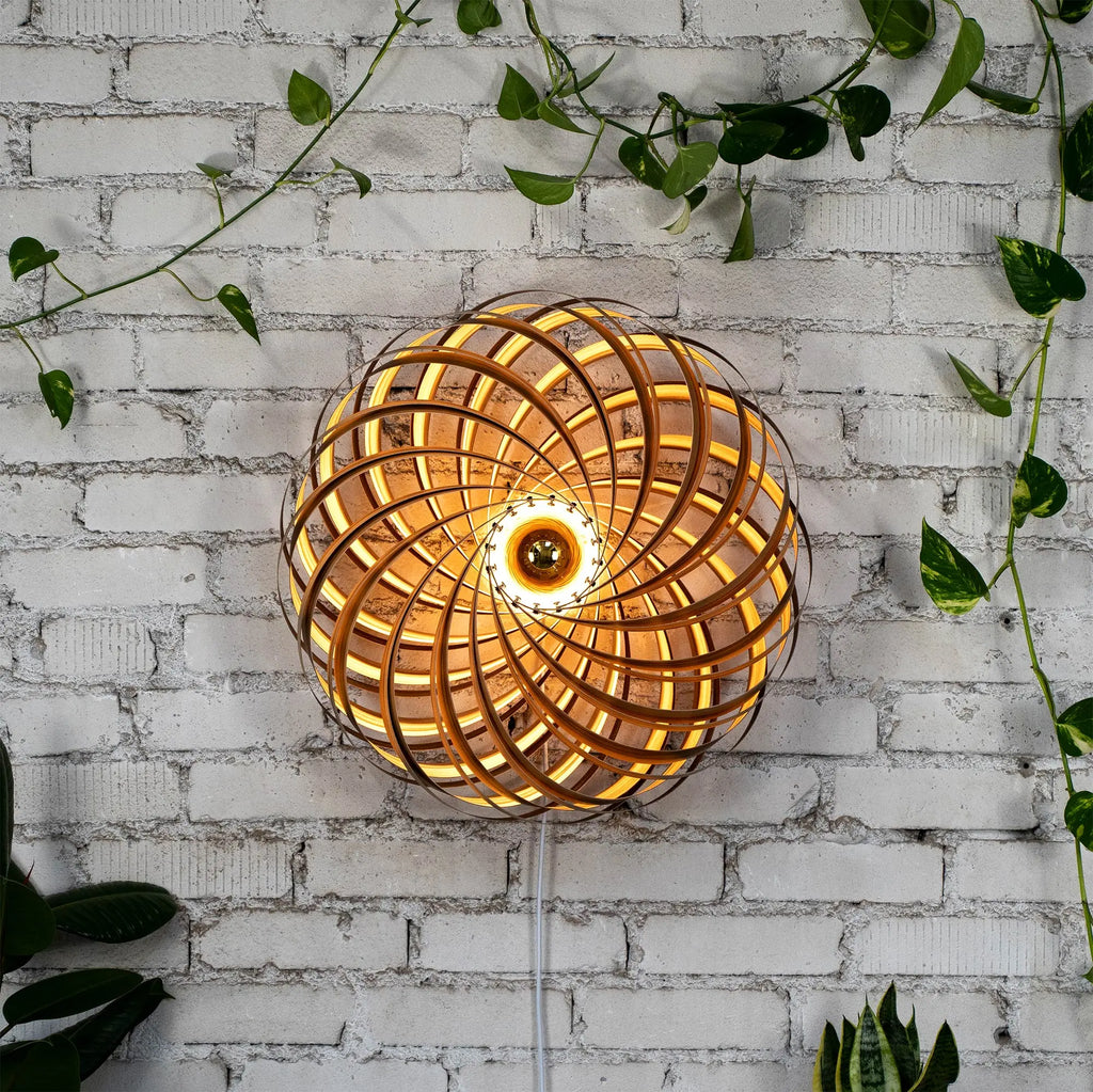 Wall light 'Veneria' made from amber tree 60 cm Gofurnit