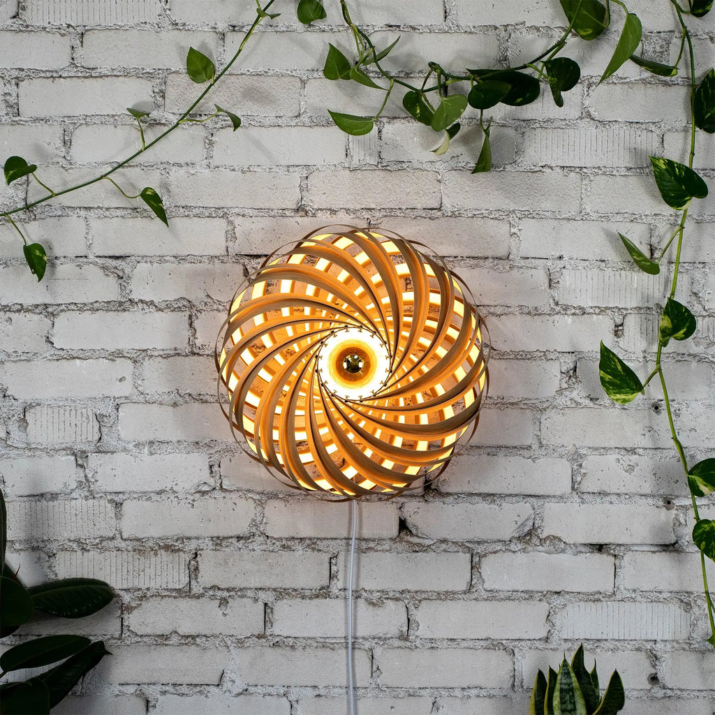 Wall light 'Veneria' made of oak wood 50 cm Gofurnit