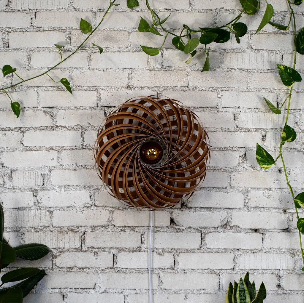 Wall light 'Veneria' made of cherry wood 50 cm Gofurnit