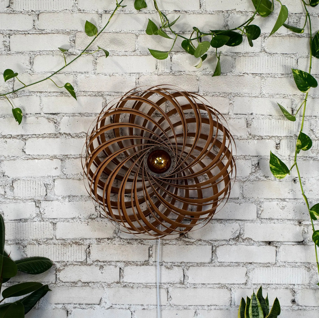 Wall light 'Veneria' made of cherry wood 60 cm Gofurnit