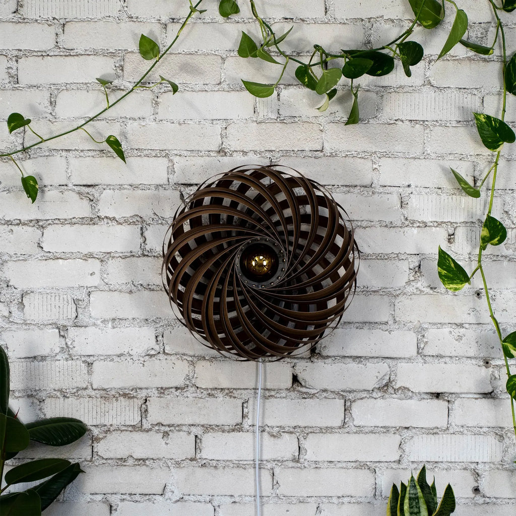 Wall light 'Veneria' made of walnut 50 cm Gofurnit